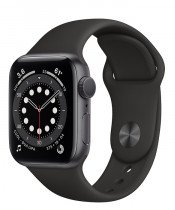Apple Watch Series 6 (GPS) Space Gray Aluminum Case with Sport Band
