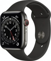 Apple Watch Series 6 (GPS+Cellular) Graphite Stainless Steel Case with Sport Band
