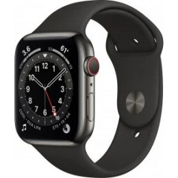 Apple Watch Series 6 (GPS+Cellular) Graphite Stainless Steel Case with Sport Band