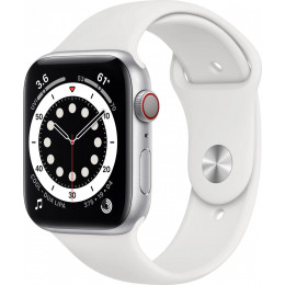 Apple Watch Series 6 (GPS) Silver Aluminum Case with Sport Band