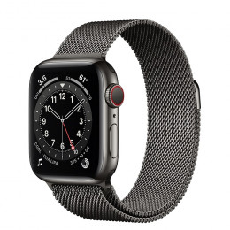 Apple Watch Series 6 (GPS+Cellular) Graphite Stainless Steel Case with Milanese Loop